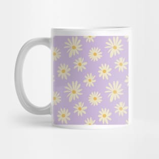 1970 daisy retro flower pattern Mug